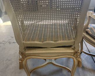 Vintage French Provincial Style Cane Back Armchairs - Asking $249 each.
