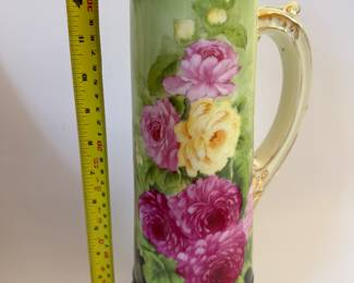Bavarian Hand-Painted Floral Pitcher - Asking $149 - Will consider offers!