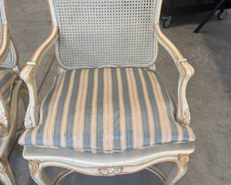 Vintage French Provincial Style Cane Back Armchairs - Asking $249 each.