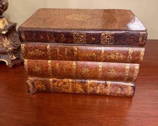 Vintage French Book-Form Decanter Set - Asking $199