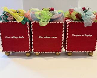 Handmade - 12 Days of Christmas Needlepoint Set - Asking $125 