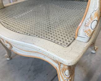 Vintage French Provincial Style Cane Back Armchairs - Asking $249 each.