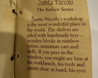 Santa Niccolo 'The Italian Santa' Figurine - Asking $49