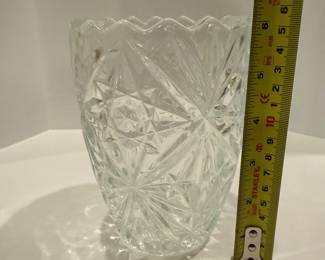 Vintage Cut Glass Vase - Asking $39 