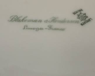 Blakeman & Henderson Limoges Floral Plate - Asking $75 