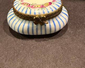 Deca Ram Limoges Porcelain Trinket Box - $49 
