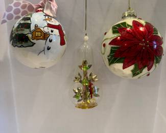 Handcrafted Christmas Ornaments Collection - $29 for the set. 
