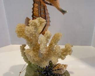Nature Crafts Seahorse and Coral Sculpture - Asking $99 