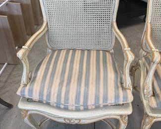 Vintage French Provincial Style Cane Back Armchairs - Asking $249 each.
