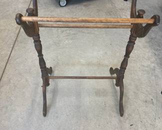 Vintage Wooden Quilt Rack - $50