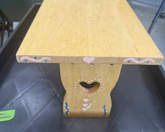 Hand-Painted Children's Table and Chair Set - $25