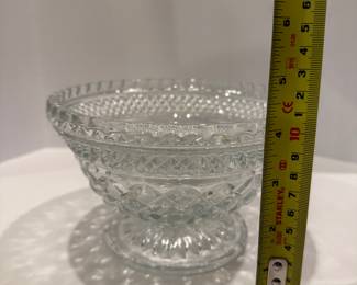 Vintage Cut Glass Pedestal Bowl - Asking $39 