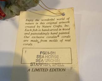 Nature Crafts Seahorse and Coral Sculpture - Asking $99 