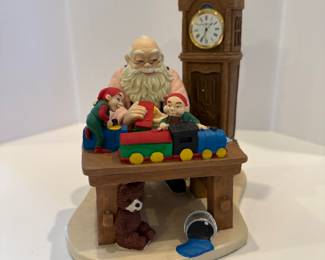 Santa and Elves Workshop Figurine - Asking $30 