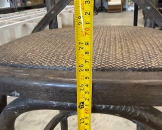 Cross-Back Wooden Bar Stools - $99 each - Only selling as a pair.