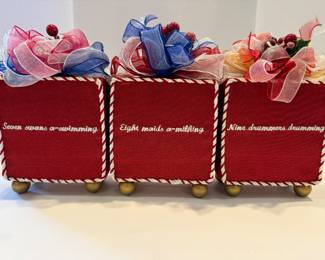 Handmade - 12 Days of Christmas Needlepoint Set - Asking $125 