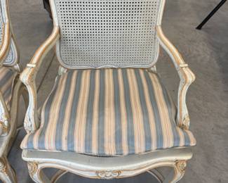 Vintage French Provincial Style Cane Back Armchairs - Asking $249 each.