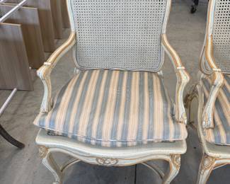 Vintage French Provincial Style Cane Back Armchairs - Asking $249 each.