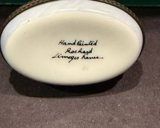 Rochard Hand-Painted Limoges Box with Duck Figurine - Asking $149 