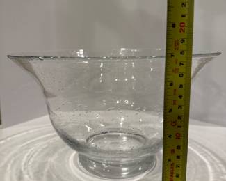 Vintage Clear Glass Bubble Bowl - Asking $39 