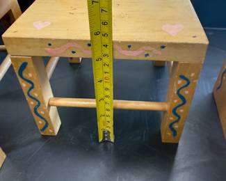 Hand-Painted Children's Table and Chair Set - $25