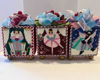 Handmade - 12 Days of Christmas Needlepoint Set - Asking $125 