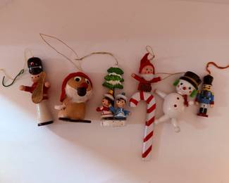 Vintage Wooden Christmas Ornaments Set - $29 for the set. 