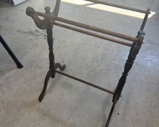 Vintage Wooden Quilt Rack - $50
