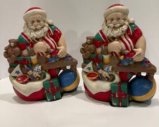 Santa Claus Cast Iron Doorstops - Asking $39 each 