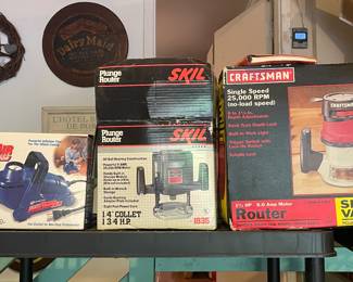Craftsman router, Skil routers & Power Air compressor