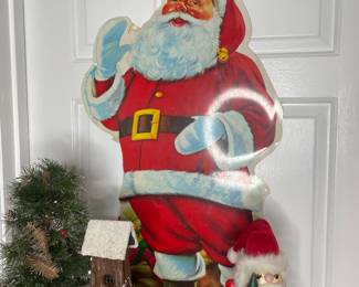 Vintage Santa wall ephemera 