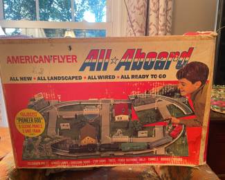 American Flyer All Aboard train set vtg