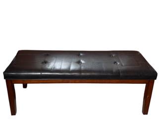 Leather bench