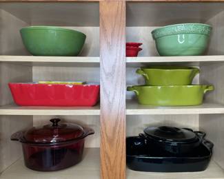 Bakeware & bowl sets: Pyrex, Gates Ware, Ernesto 