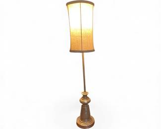 Vtg. tall buffet table lamps (2)