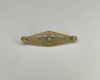 14k gold brooch 