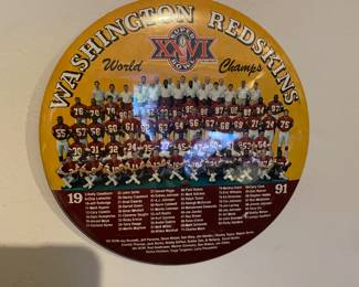 Vtg Washington Redskins XXVI Super Bowl pin 
