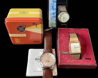 Watches vtg: Fossil, Orient, Milan