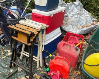 Playmate & Igloo coolers, gas cans and more 