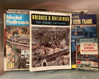 Collection of vintage Railroad Trains Model magazines 
