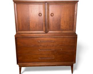Mid-century modern highboy dresser