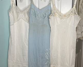 Nan Flower & Top Form vtg slips 