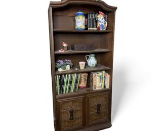 Vtg. bookcases with lower cabinet (2)