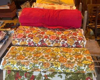 Vintage fabric bolts 