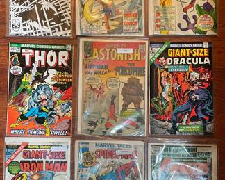 Comics: Iron Man, Dracula, Thor, Avengers, Ant Man Wasp, Marvel Tales, Alpha Flight 
