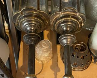 Carriage lantern wall lights 