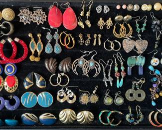 Vintage to modern pierced earrings 