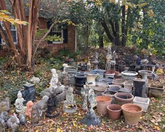 Huge collection of outdoor yard garden decor