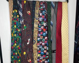 Collection of men’s ties 