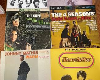 The Temptations, Diana Ross & The Supremes, Johnny Mathis, Marvelettes, The 4 Seasons, The Supremes